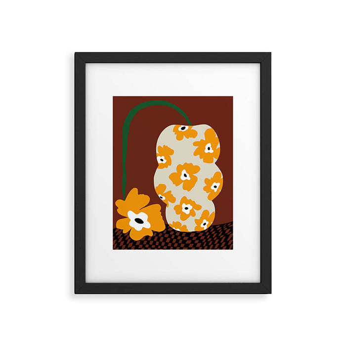 Blooms & Pottery Framed Art Print Gallery Image 1