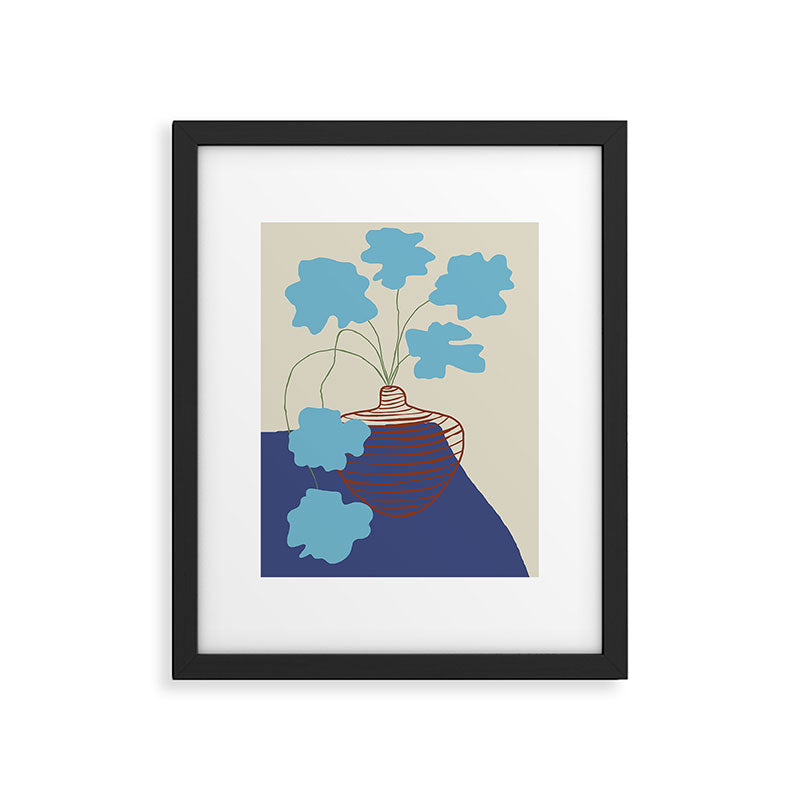 Blue Blooming Framed Art Print Gallery Image 5