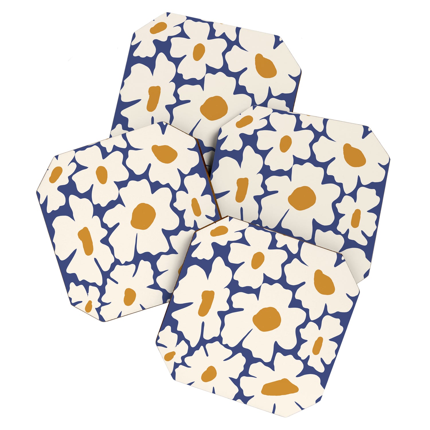 Boho Blue blossom garden  Coaster Gallery Image 1
