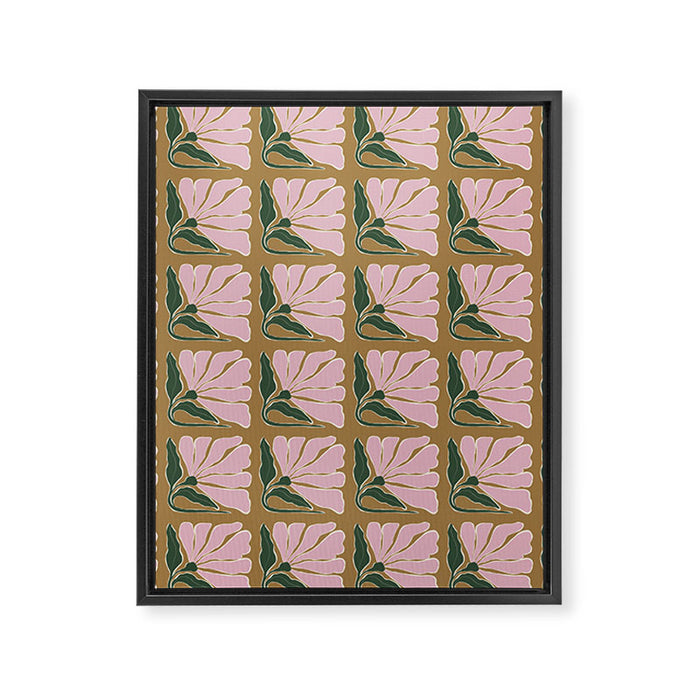 Bold Blooming V Framed Canvas Print Gallery Image 1