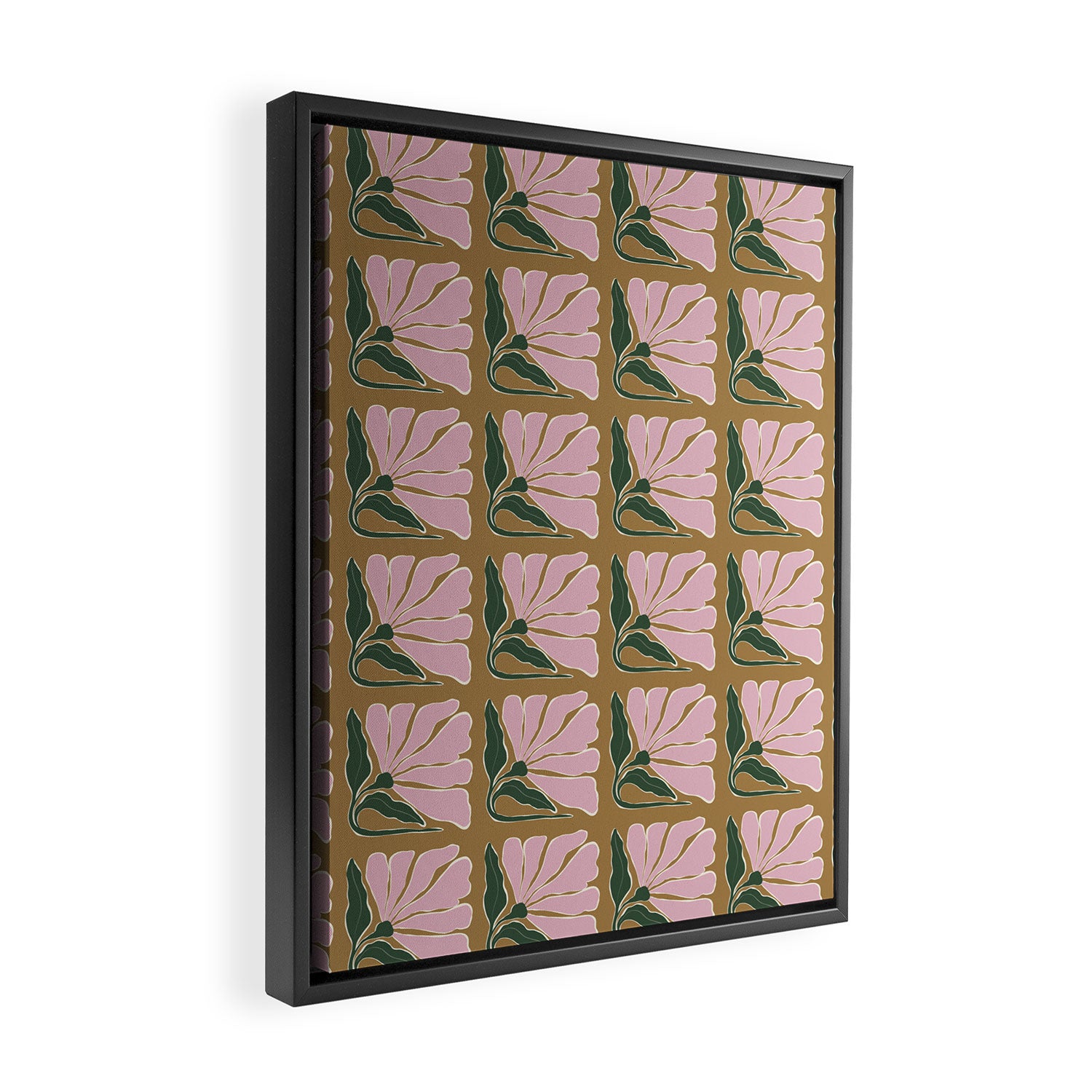 Bold Blooming V Framed Canvas Print Gallery Image 2