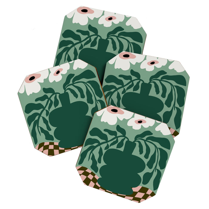 Bold Blossom Pottery Coaster Gallery Image 1