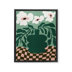 Bold Blossom Pottery Framed Canvas Print Gallery Image 6