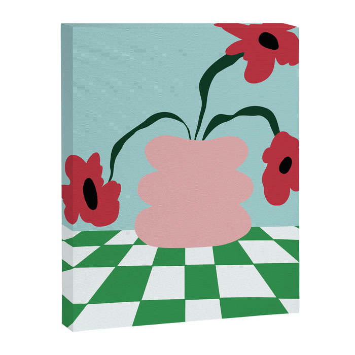 Bold clay florals Canvas Print Gallery Image 1