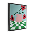 Bold clay florals Framed Canvas Print Gallery Image 2