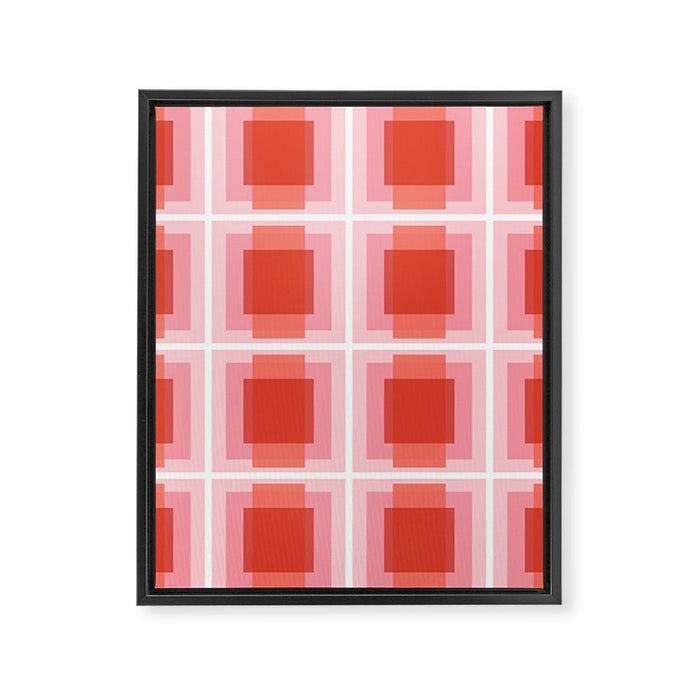 Bright Geometry Framed Canvas Print Gallery Image 1