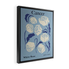 Cancer white rose  Framed Canvas Print Gallery Image 2