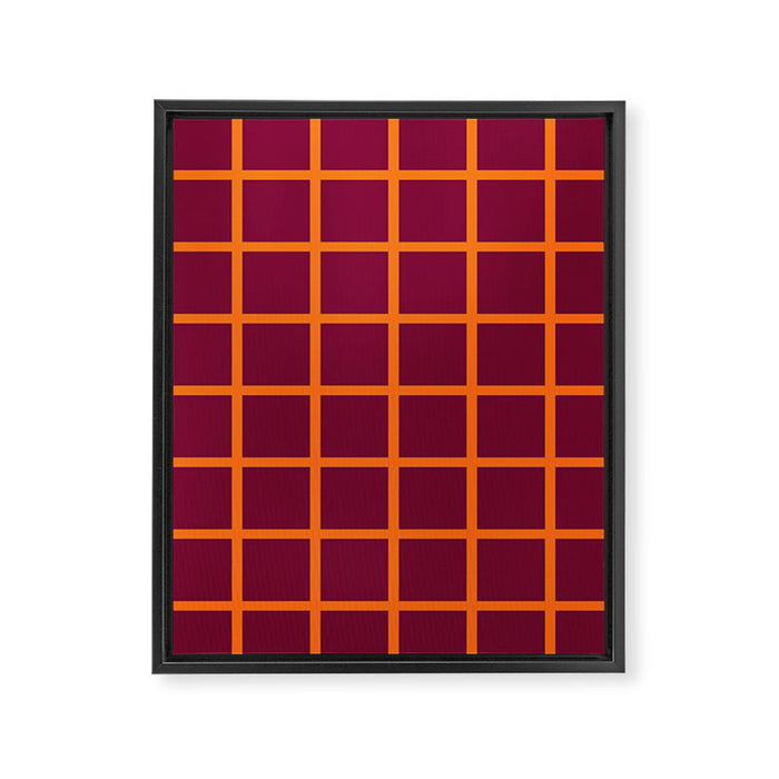 chequered  Framed Canvas Print Gallery Image 1