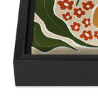 Classic Mid-Century florals Framed Canvas Print Gallery Image 3