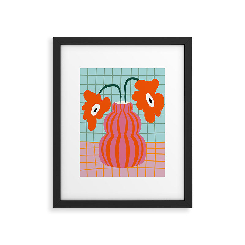 Colorful clay blooms Framed Art Print Gallery Image 5