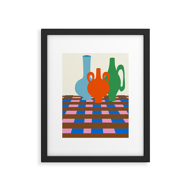 Colorful vases Framed Art Print Gallery Image 5