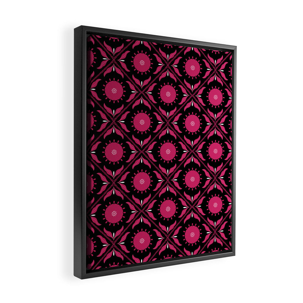Cozy Pattern Framed Canvas Print Gallery Image 2