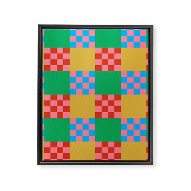 Cubist Illusion Framed Canvas Print Gallery Image 8