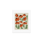 Cute smiley flowers  Art Print Gallery Image 1