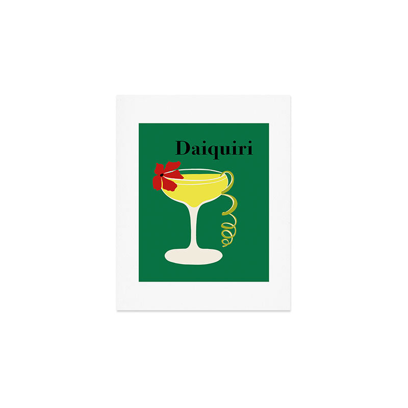 Daiquiri Cocktail  Art Print Gallery Image 1