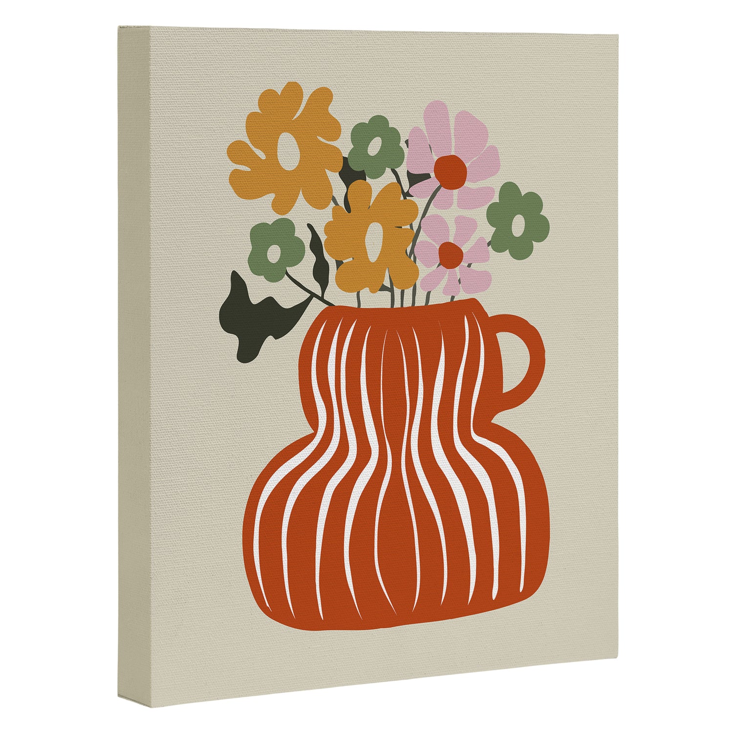 Daisy Jar Canvas Print Gallery Image 3