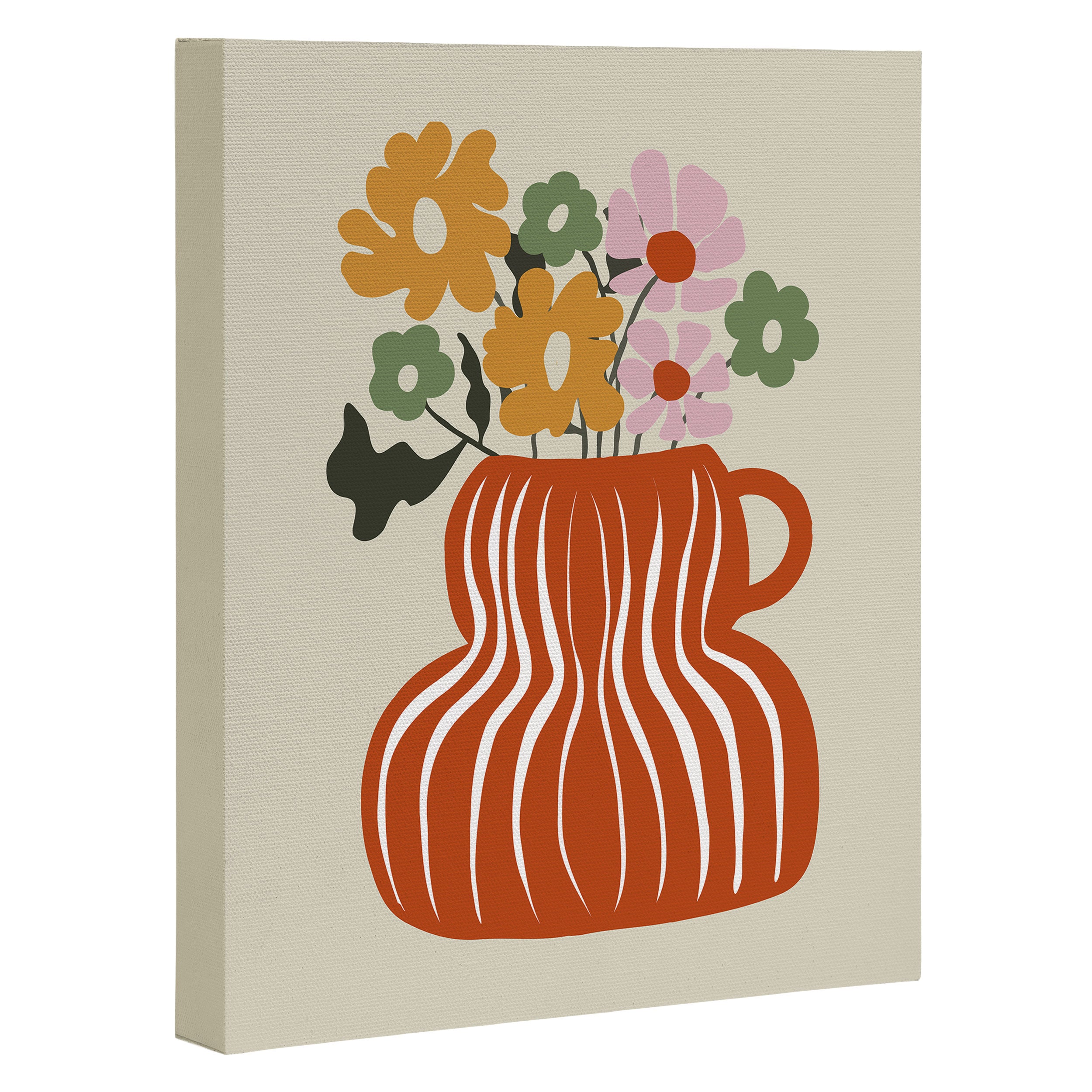 Daisy Jar Canvas Print Gallery Image 3