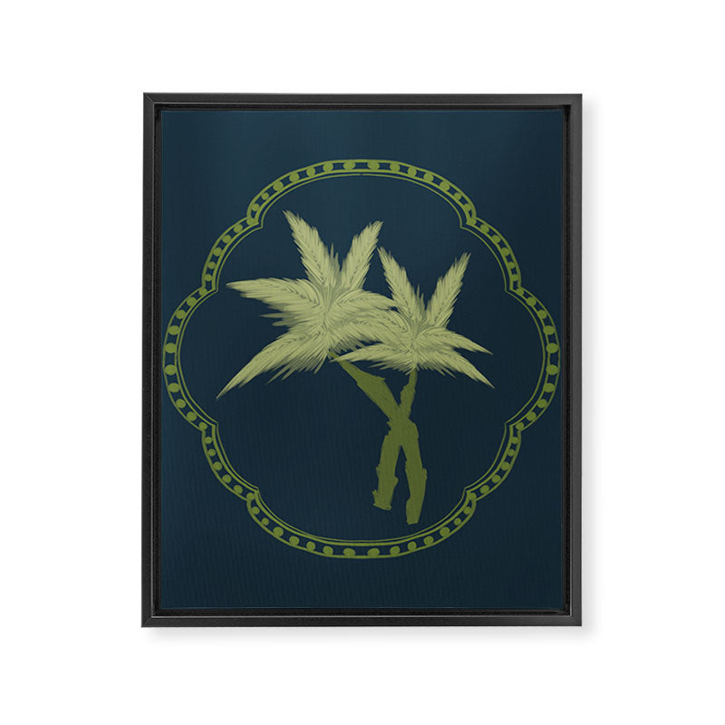 Delicate Palm Framed Canvas Print Gallery Image 8