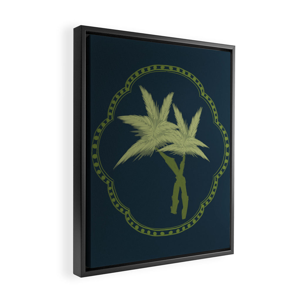 Delicate Palm Framed Canvas Print Gallery Image 2