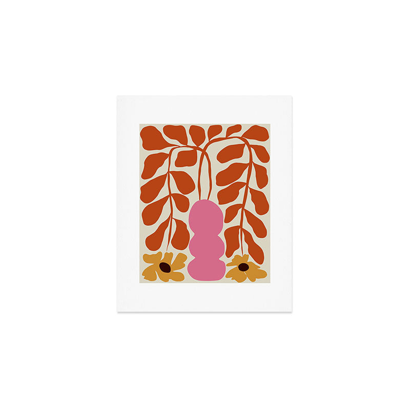 Dropping orange fern  Art Print Gallery Image 1