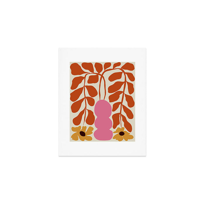Dropping orange fern  Art Print Gallery Image 1