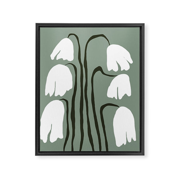 Dropping Tulip Framed Canvas Print Gallery Image 1