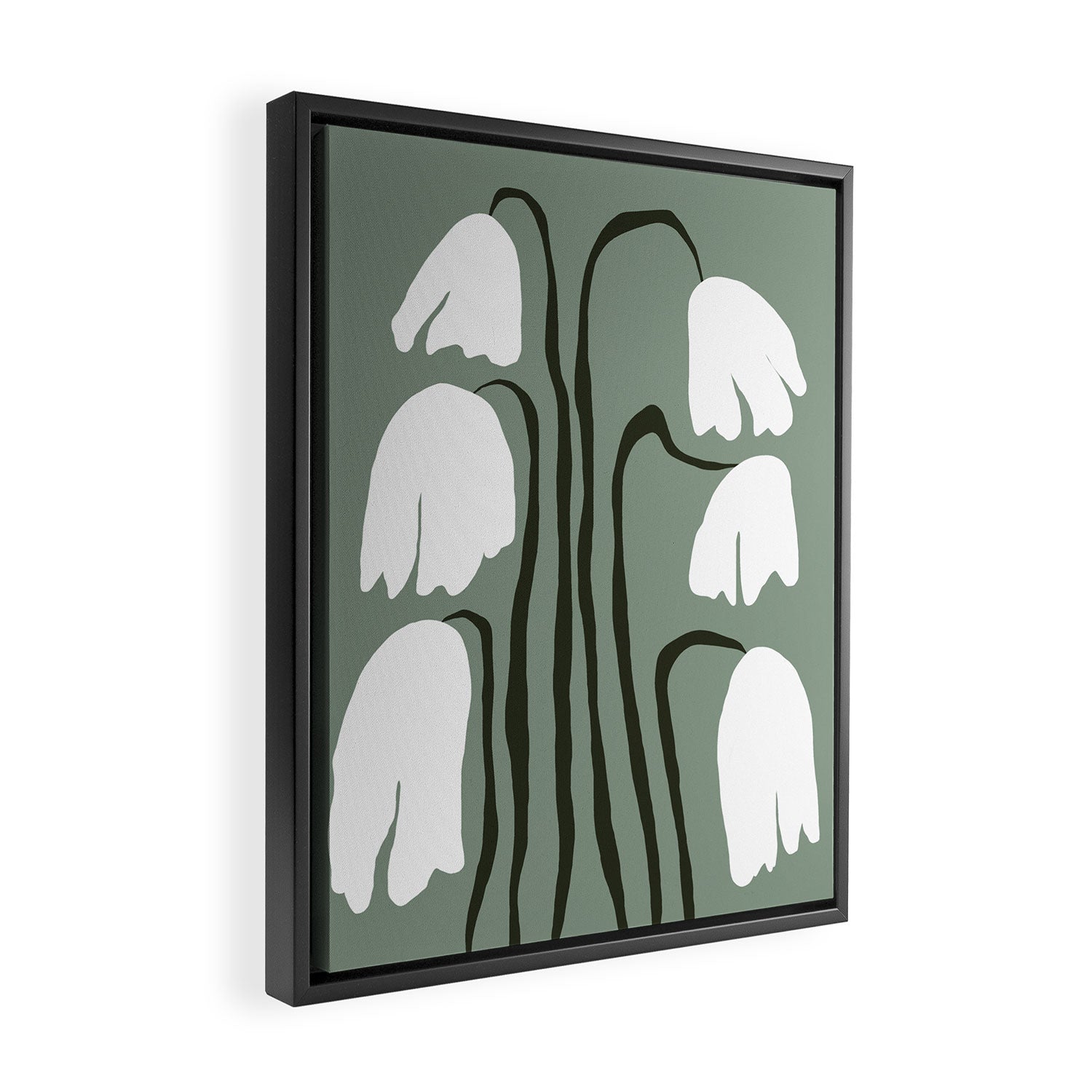 Dropping Tulip Framed Canvas Print Gallery Image 2