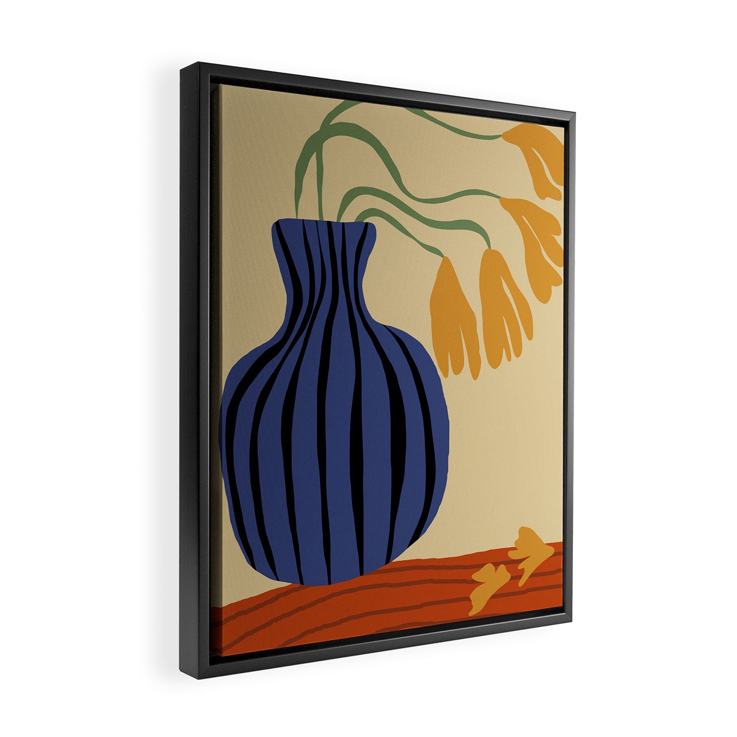 Falling petals  Framed Canvas Print Gallery Image 2