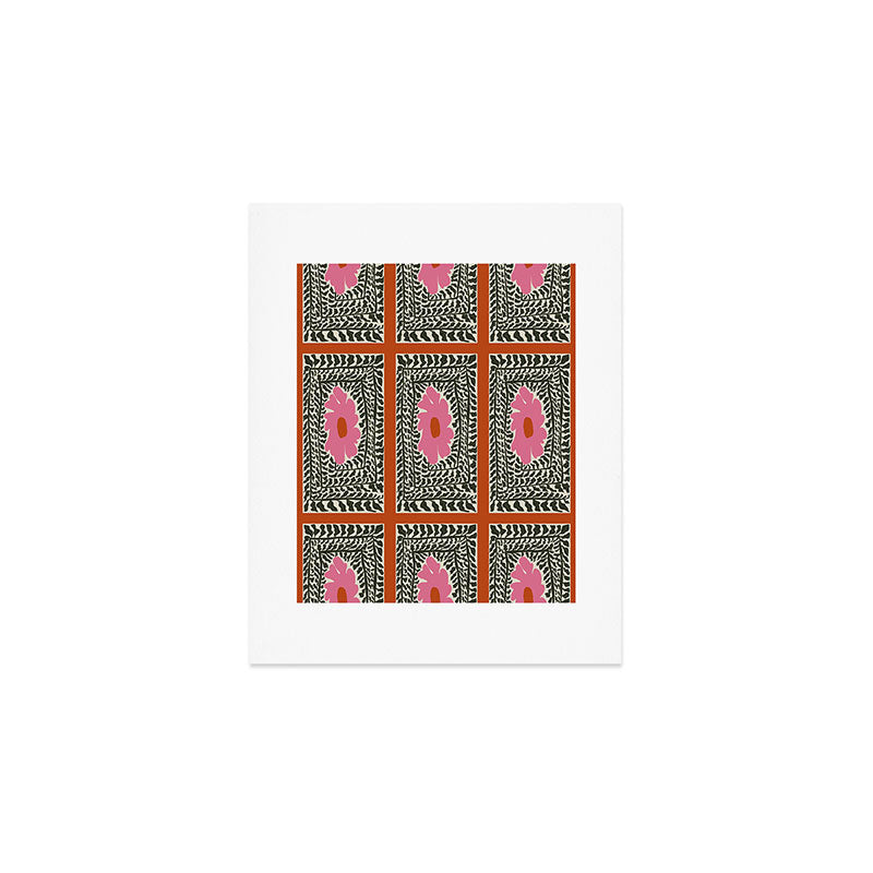 Fern and fun flower Art Print Gallery Image 1