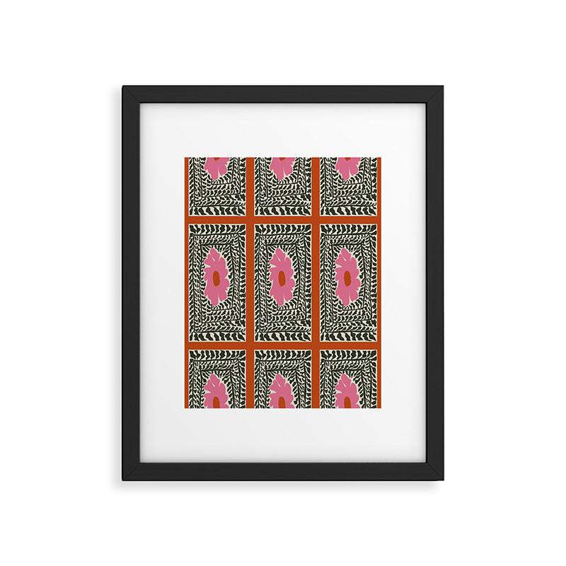 Fern and fun flower Framed Art Print Gallery Image 5