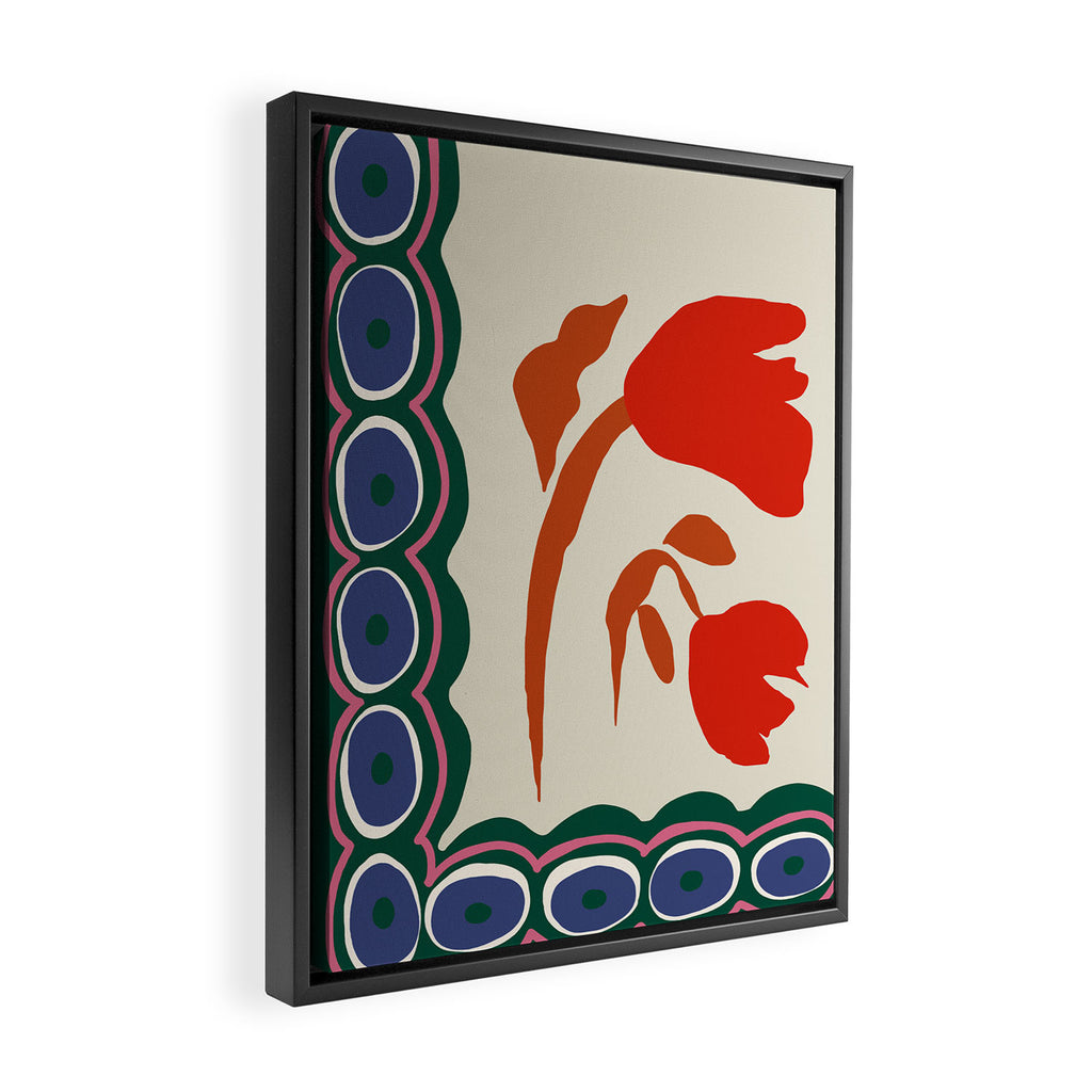 Flora Harmony Framed Canvas Print Gallery Image 2