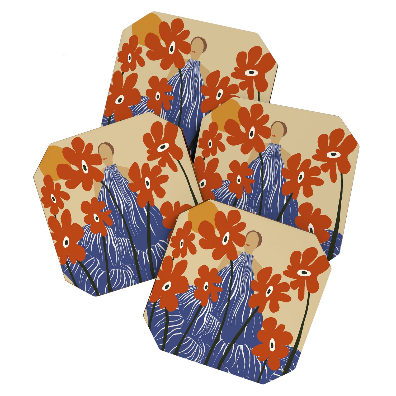 Floral fairy fashion  Coaster Gallery Image 1