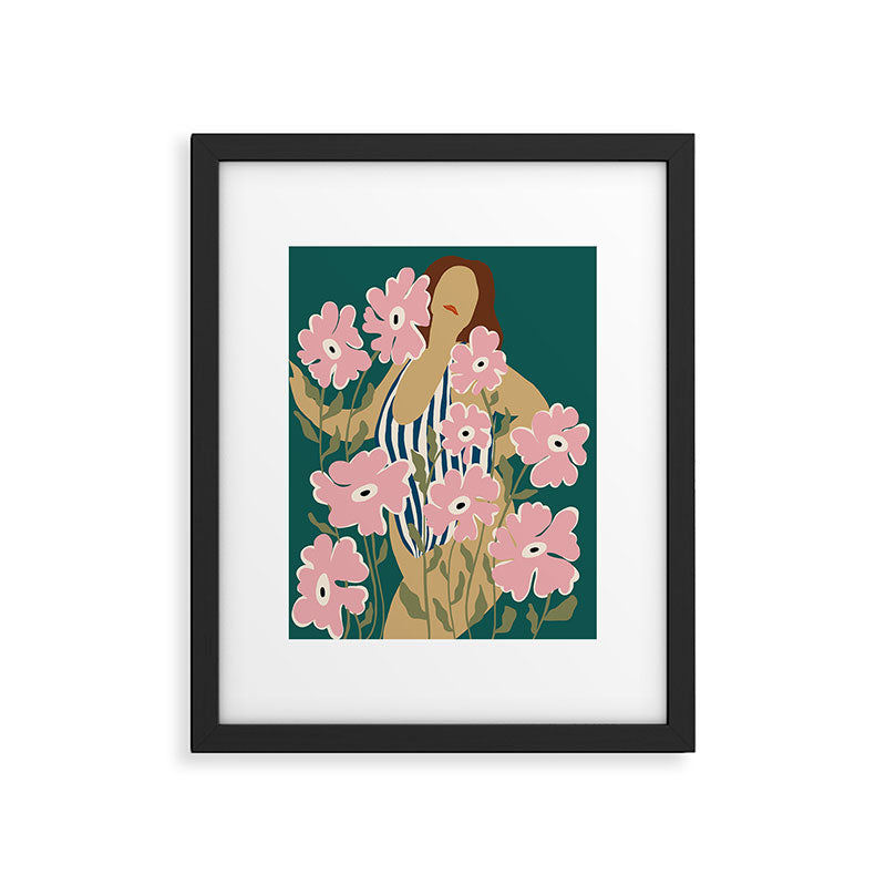 FLORAL FAT FUN FFF Framed Art Print Gallery Image 5