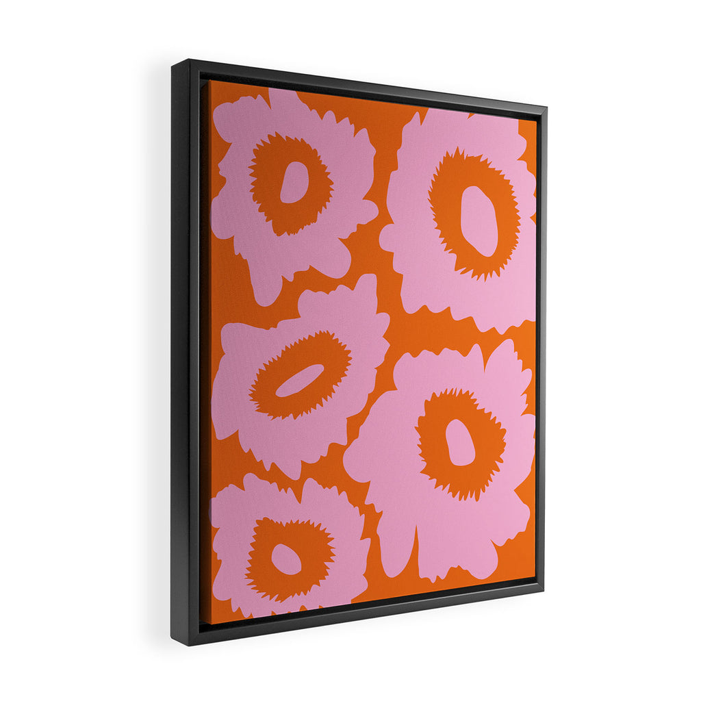 Floral Frenzy Framed Canvas Print Gallery Image 2