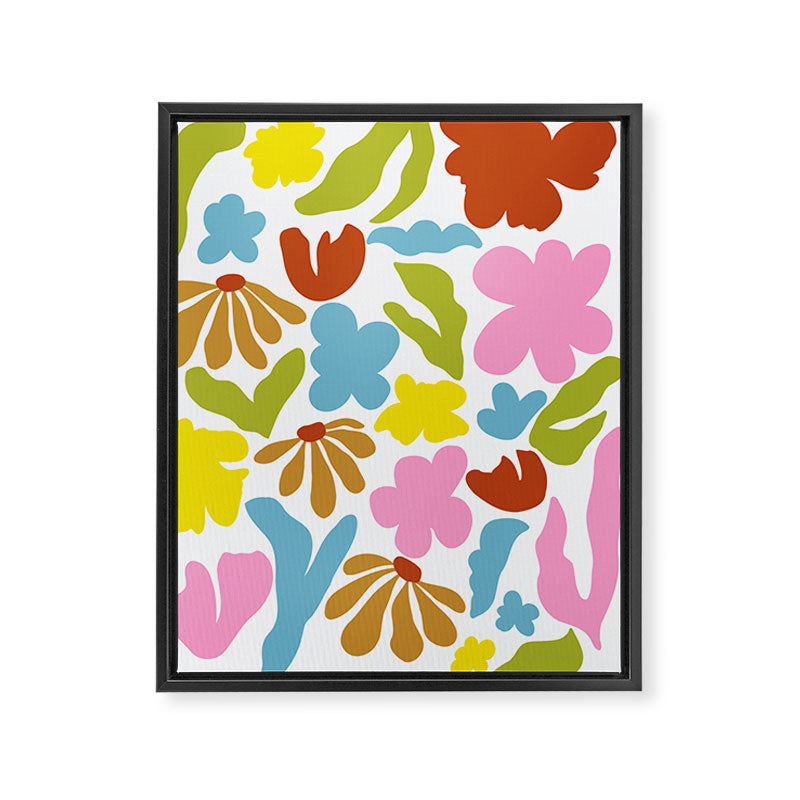 Floral Fusion Framed Canvas Print Gallery Image 6