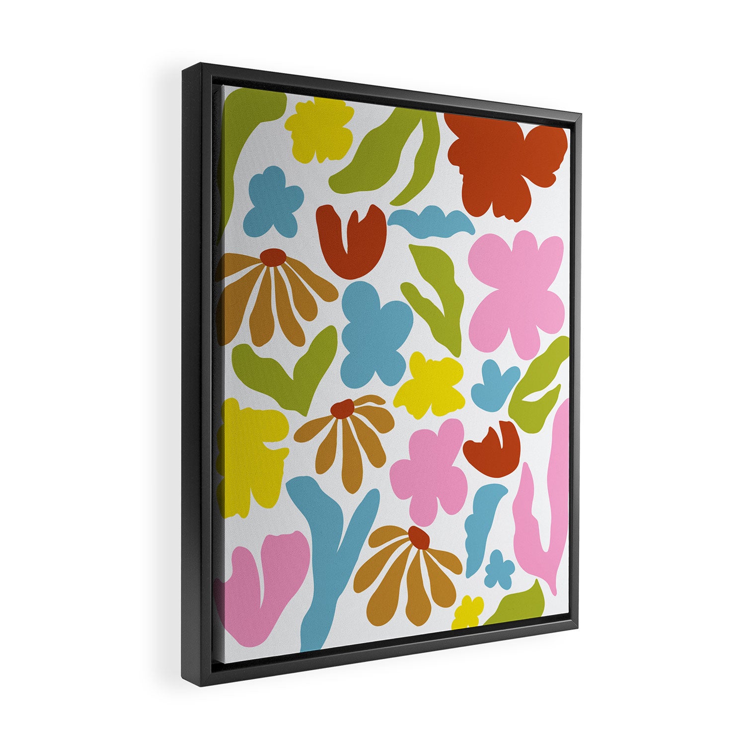 Floral Fusion Framed Canvas Print Gallery Image 2