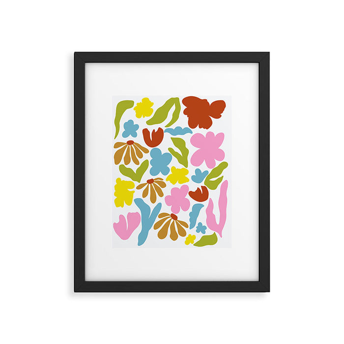 Floral Fusion Framed Art Print Gallery Image 1