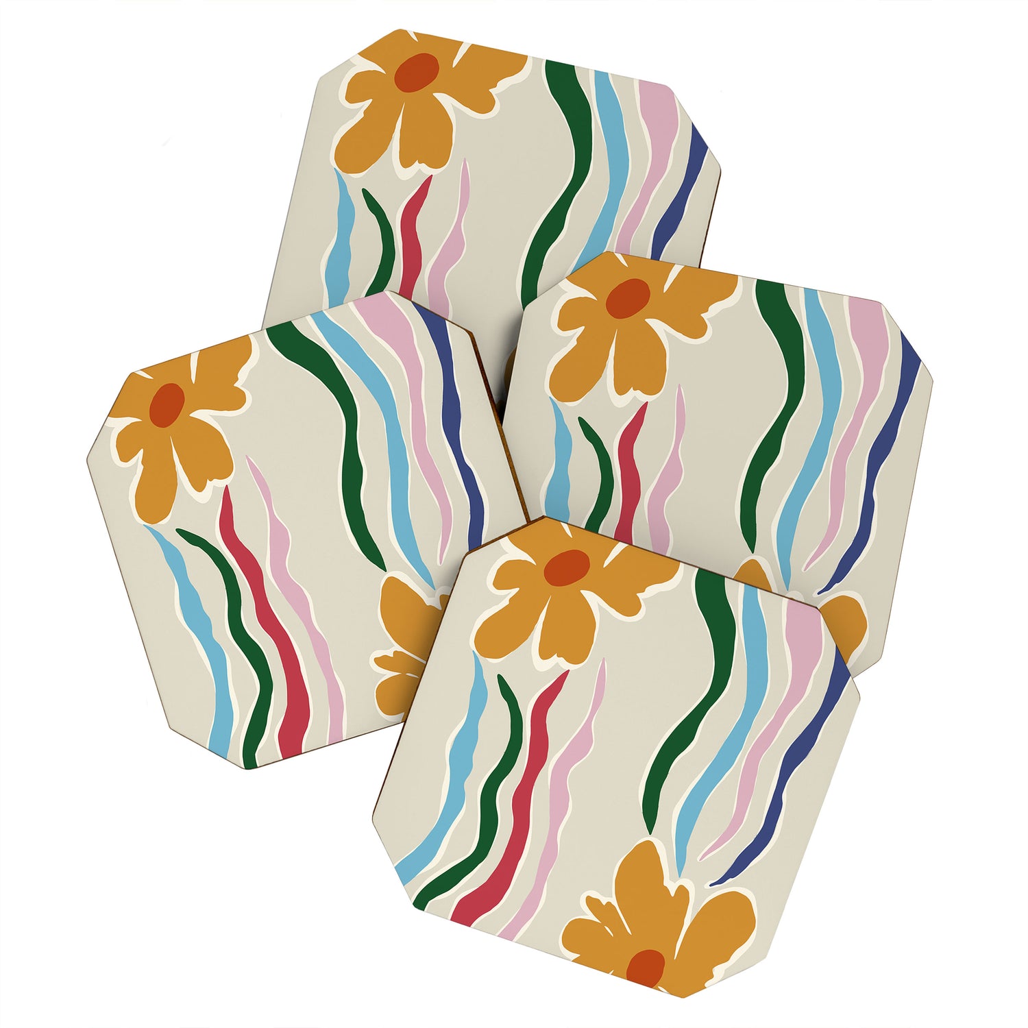 Floral Kite Coaster Gallery Image 1