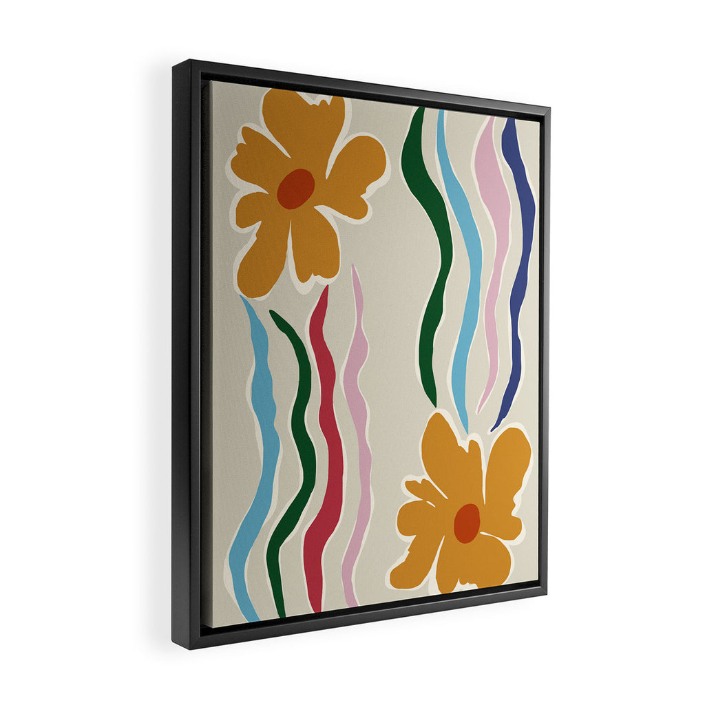 Floral Kite Framed Canvas Print Gallery Image 2
