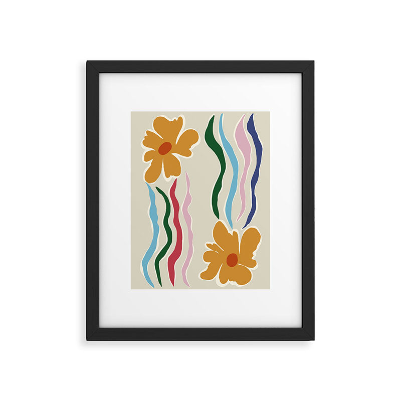Floral Kite Framed Art Print Gallery Image 5