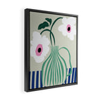Floral pottery delight Framed Canvas Print Gallery Image 2