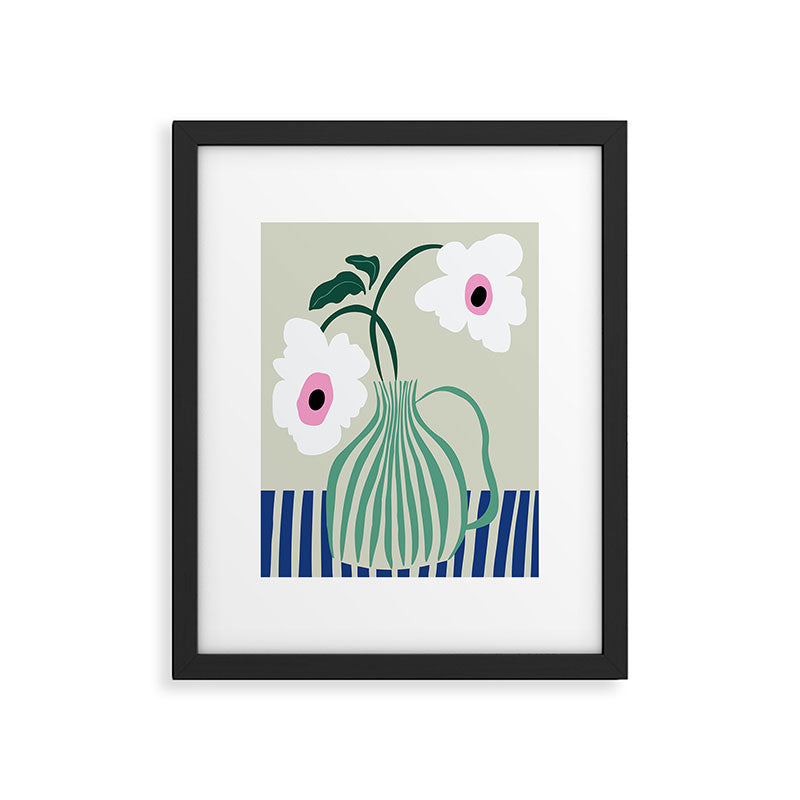 Floral pottery delight Framed Art Print Gallery Image 5