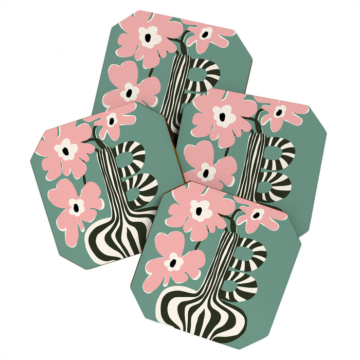 Floral strip  Coaster Gallery Image 1