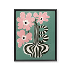 Floral strip  Framed Canvas Print Gallery Image 6