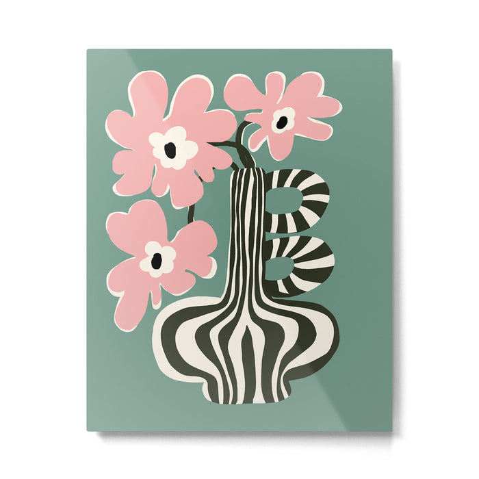 Floral strip  Metal Print Gallery Image 1