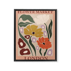 flower market london  Framed Canvas Print Gallery Image 6