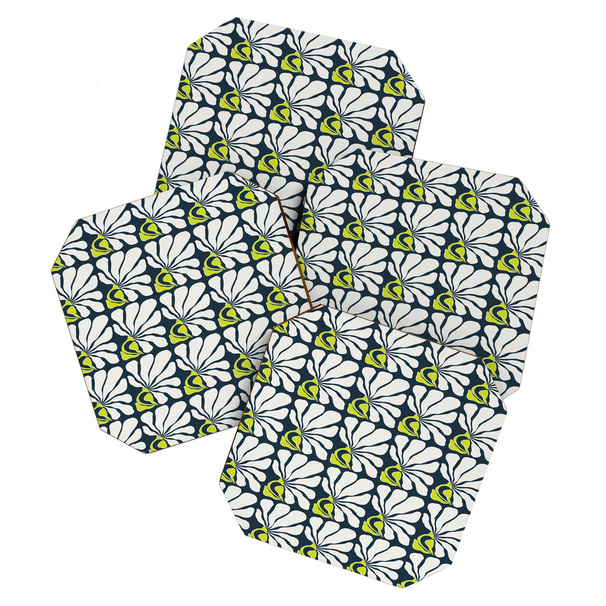 Flowing Floral Coaster Gallery Image 1