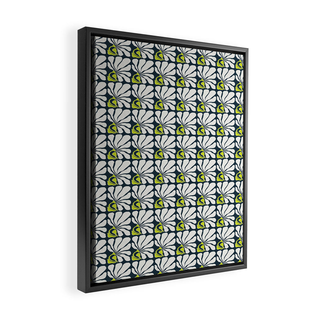 Flowing Floral Framed Canvas Print Gallery Image 2