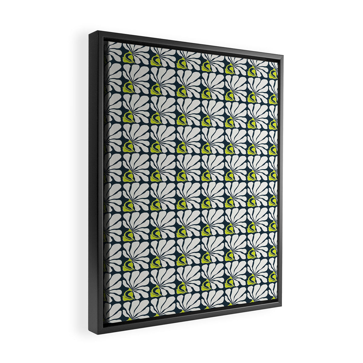 Flowing Floral Framed Canvas Print Gallery Image 2