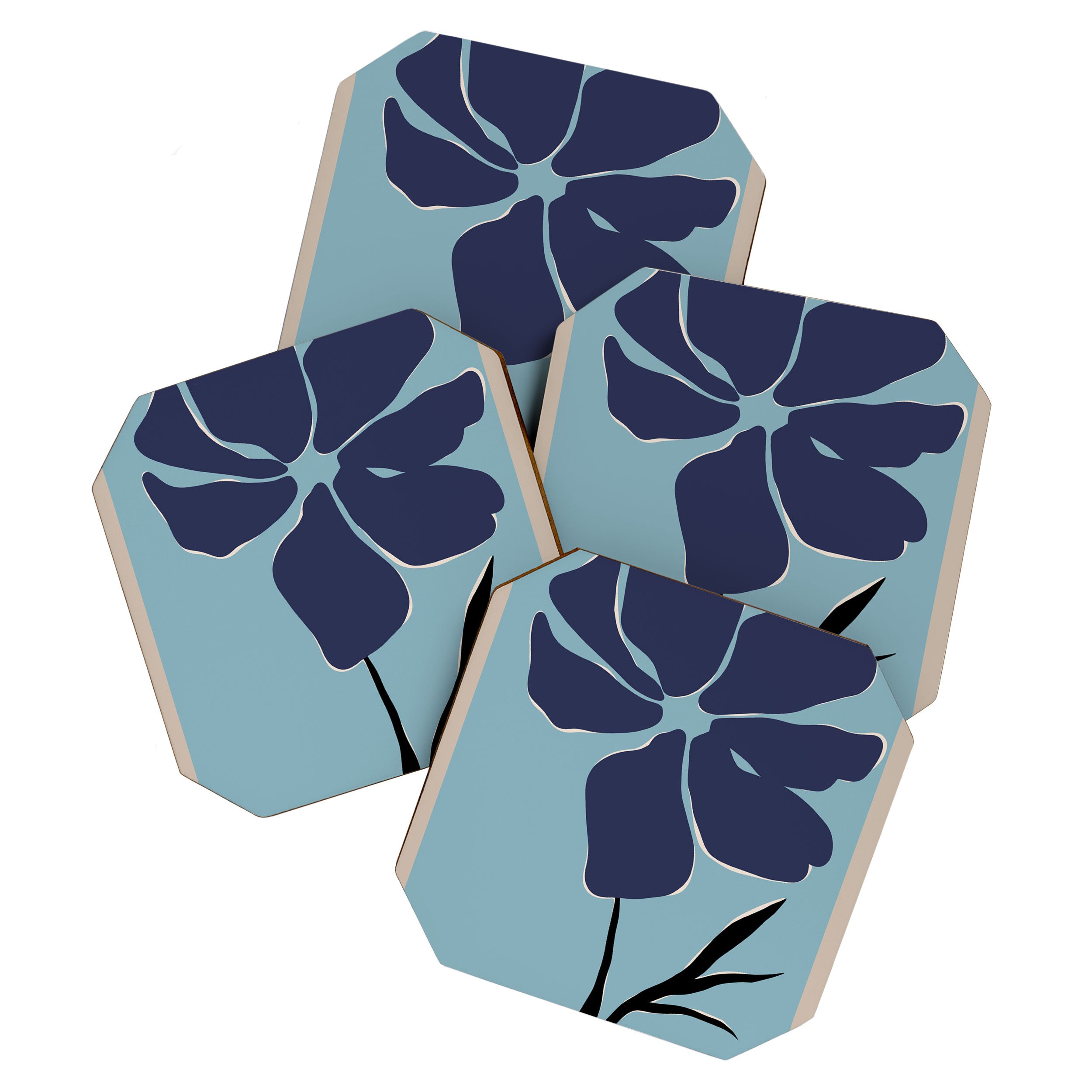 freedom floral poster  Coaster Gallery Image 1